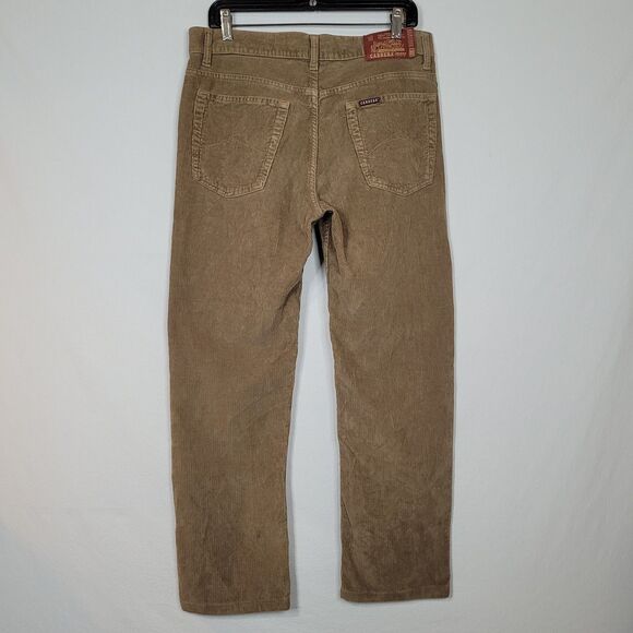 CARRERA Italy Jeans Brown Corduroy Mens 700 Regular Straight 33x28.5 Preppy - Picture 2 of 10